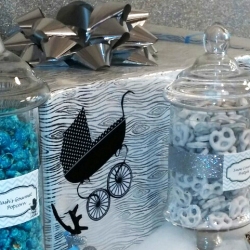 Blue and Silver Baby Shower